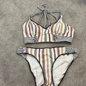 Jessica simpson swimsuit bikini top and bottom size small